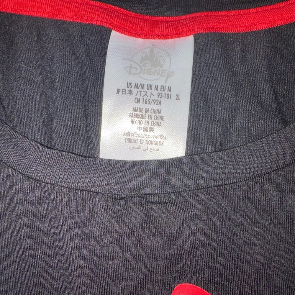 Disney Parks Minnie Mouse Open Back Tank Top Black Polka Dot Graphic Size US M - Picture 5 of 5